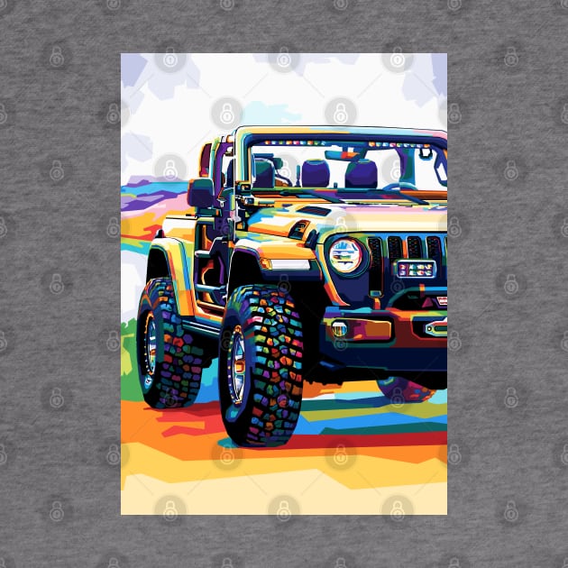 Adventure Car Pop Art by SiksisArt